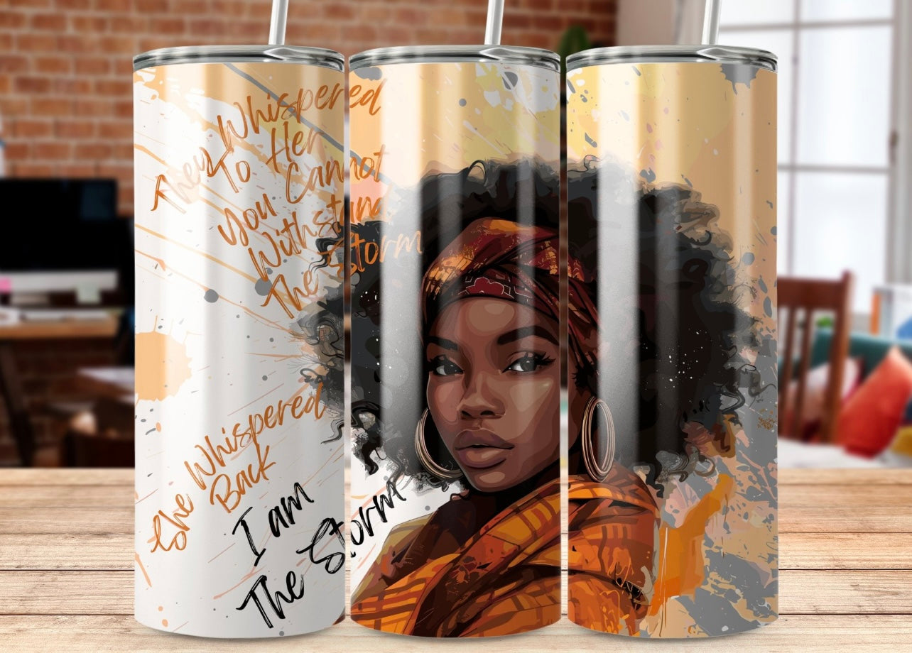 A Woman that love God tumbler keep your beverage, hot or cold 