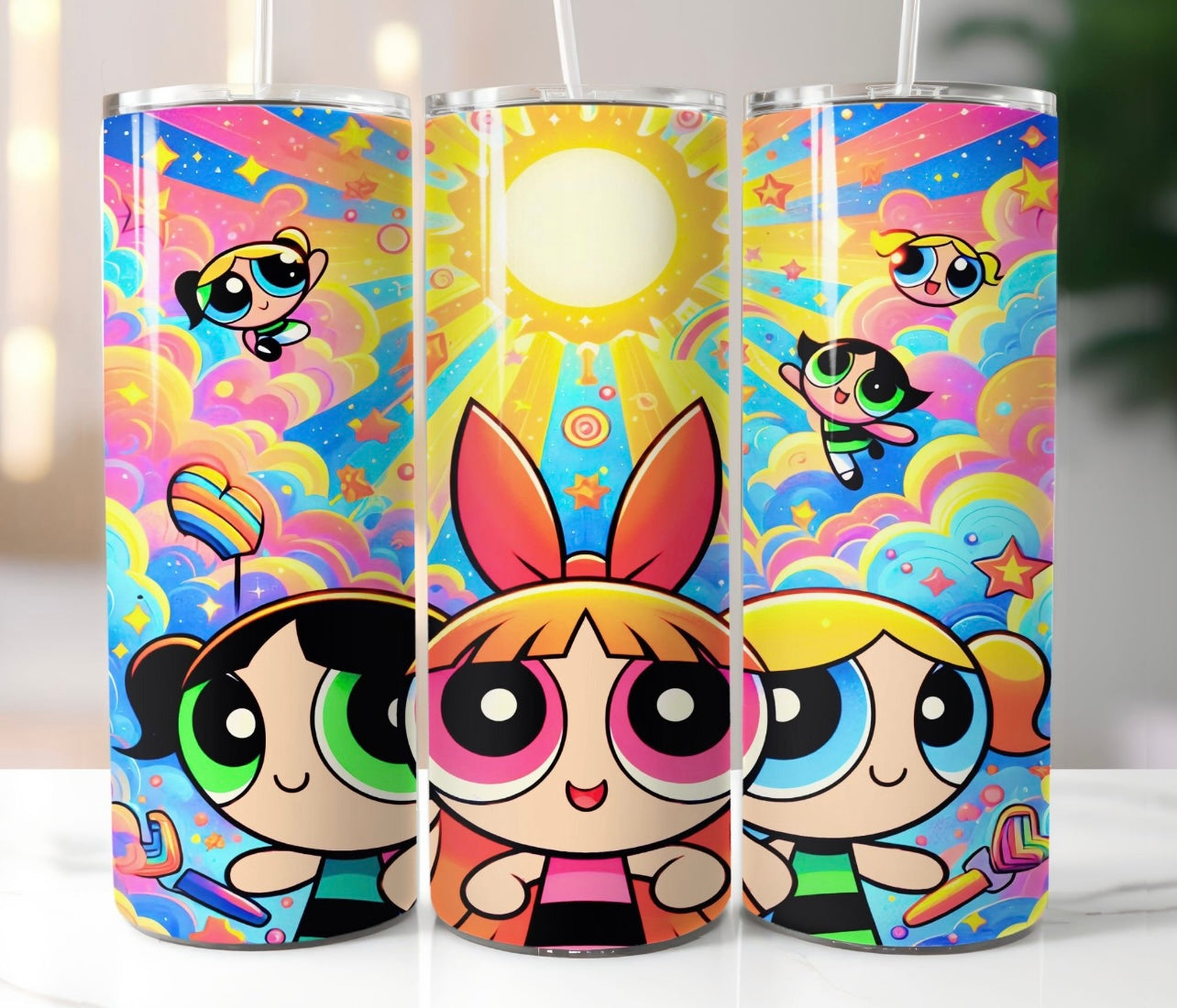 power puff girls tumbler