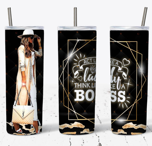 Boss lady. on the go tumbler that keep your beverage, hot or cold ￼