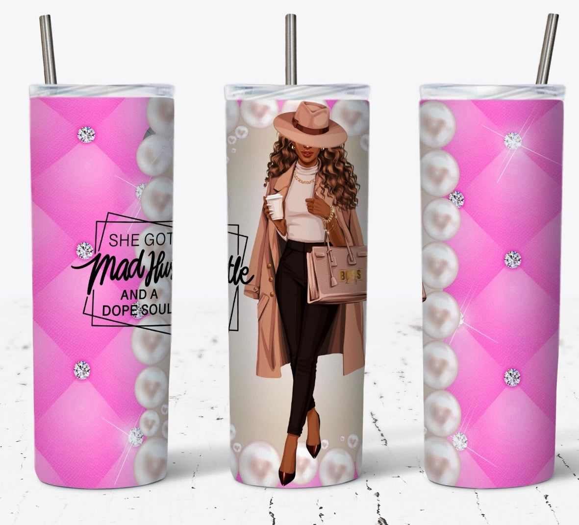 Boss lady. on the go tumbler that keep your beverage, hot or cold ￼