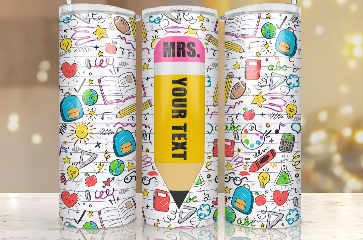 Back to school tumbler ￼