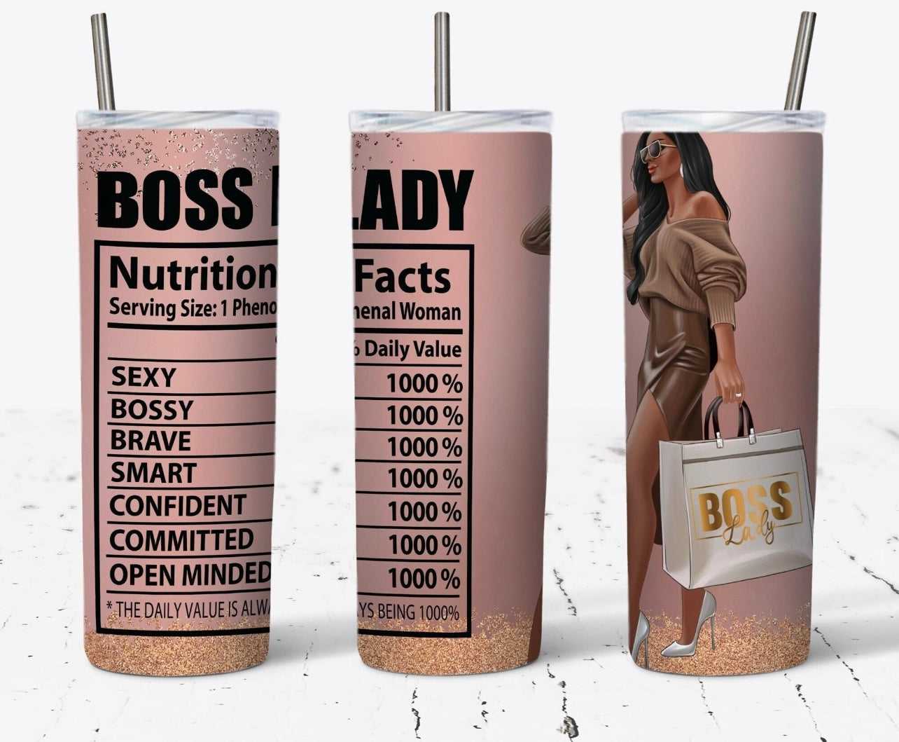 Boss lady. on the go tumbler that keep your beverage, hot or cold ￼